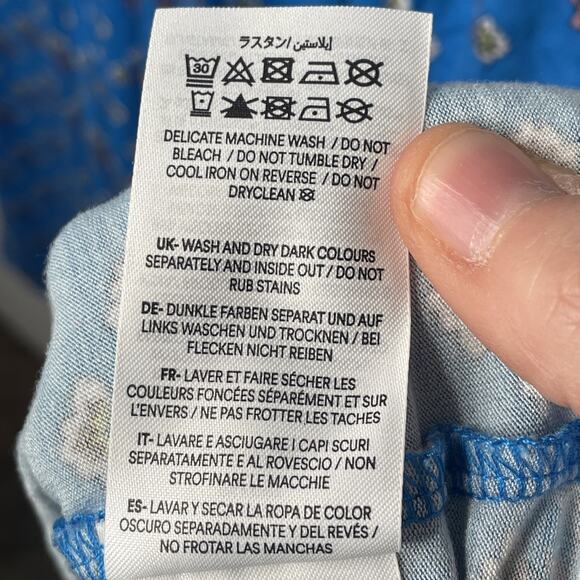 Boden Women's Thea Sleeveless Midi Dress Sz 16/18 Stretch Boho Twin Print Preppy - Picture 13 of 13